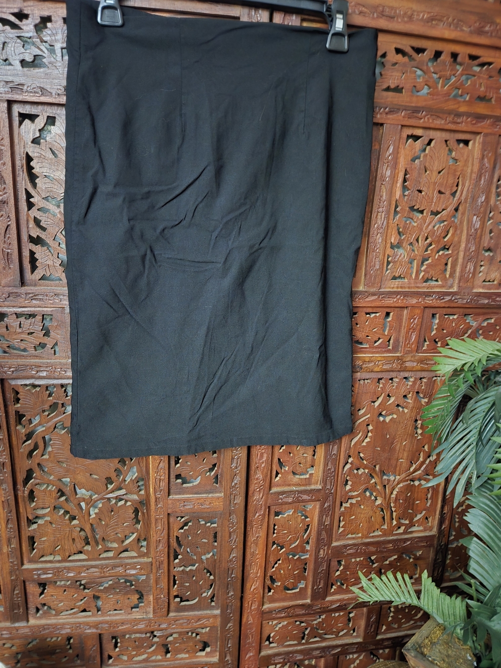 Womans Black Stretch Skirt